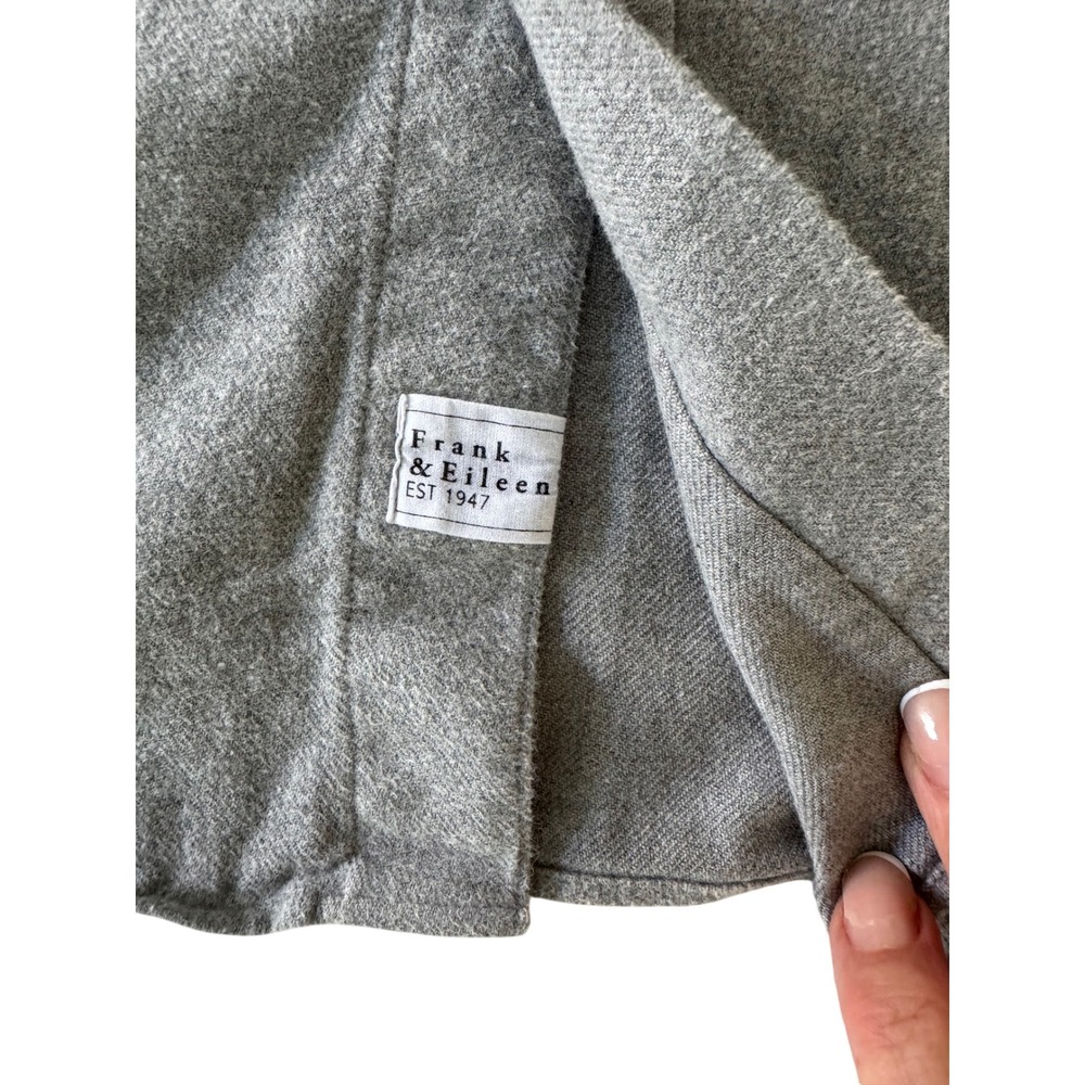 Frank & Eileen McLoghlin Flannel Utility Shirt Jacket Gray Melange XS/S - Picture 8 of 9